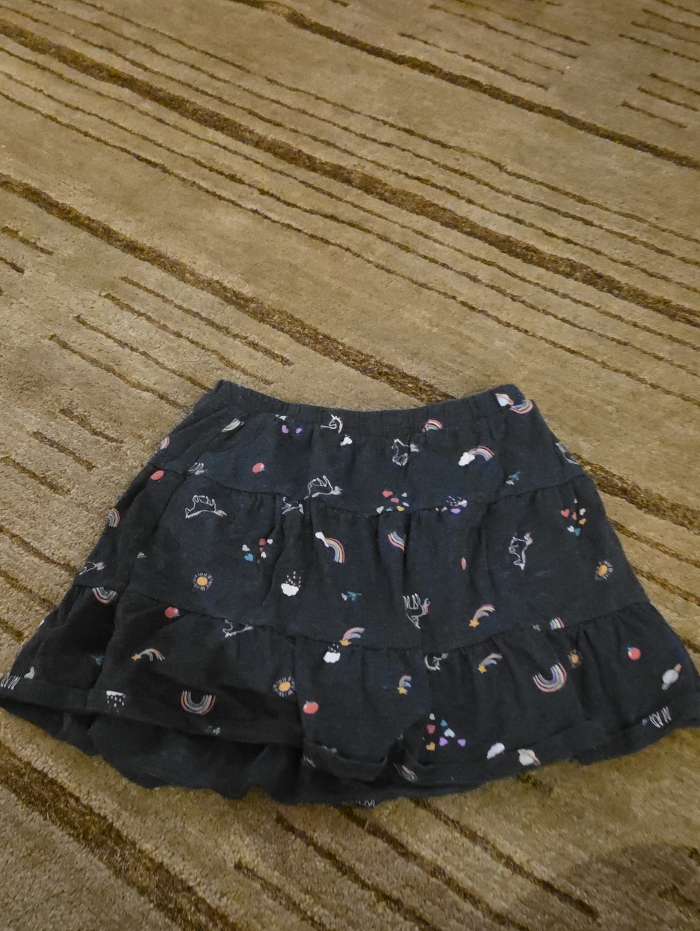 5/25 jumping beans Black Tiered Skater Skort Size 8